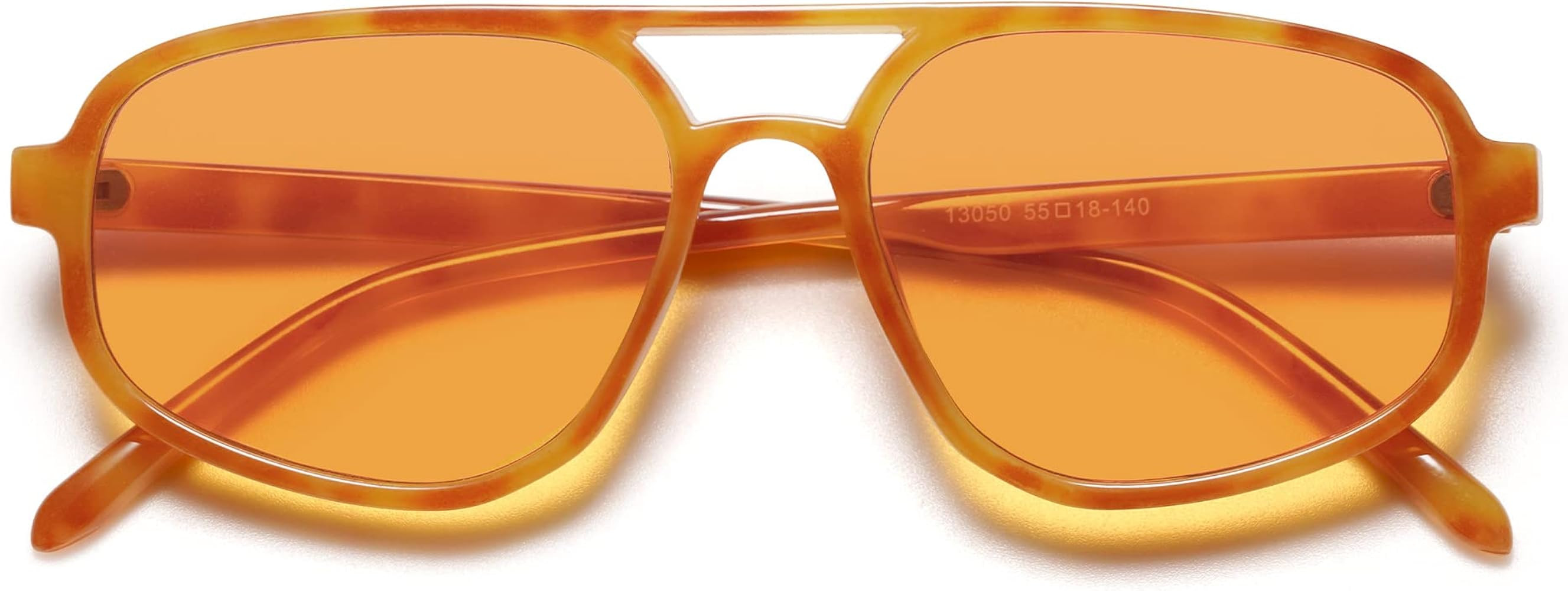 SOJOS Aviator Sunglasses for Women & Men, Retro, Double Bridge, Trendy lightweight, 90s Shades SJ... | Amazon (US)