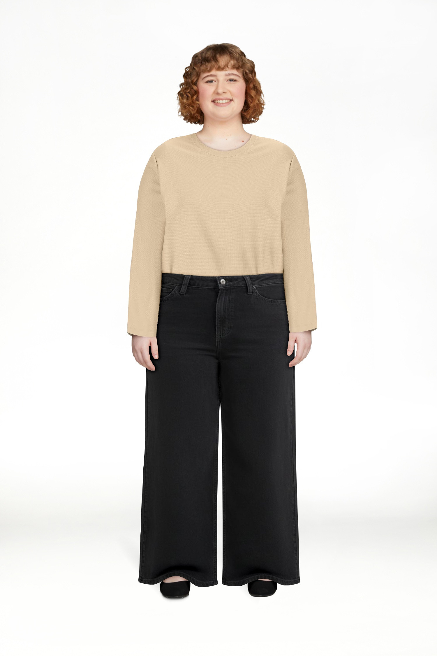 Lee® Women's Heritage A-Line Wide Leg Denim Trouser Jeans, Sizes 2-18 | Walmart (US)