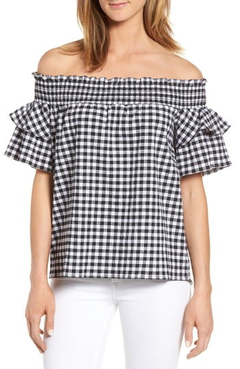 Women's Caslon Off The Shoulder Ruffle Sleeve Top | Nordstrom