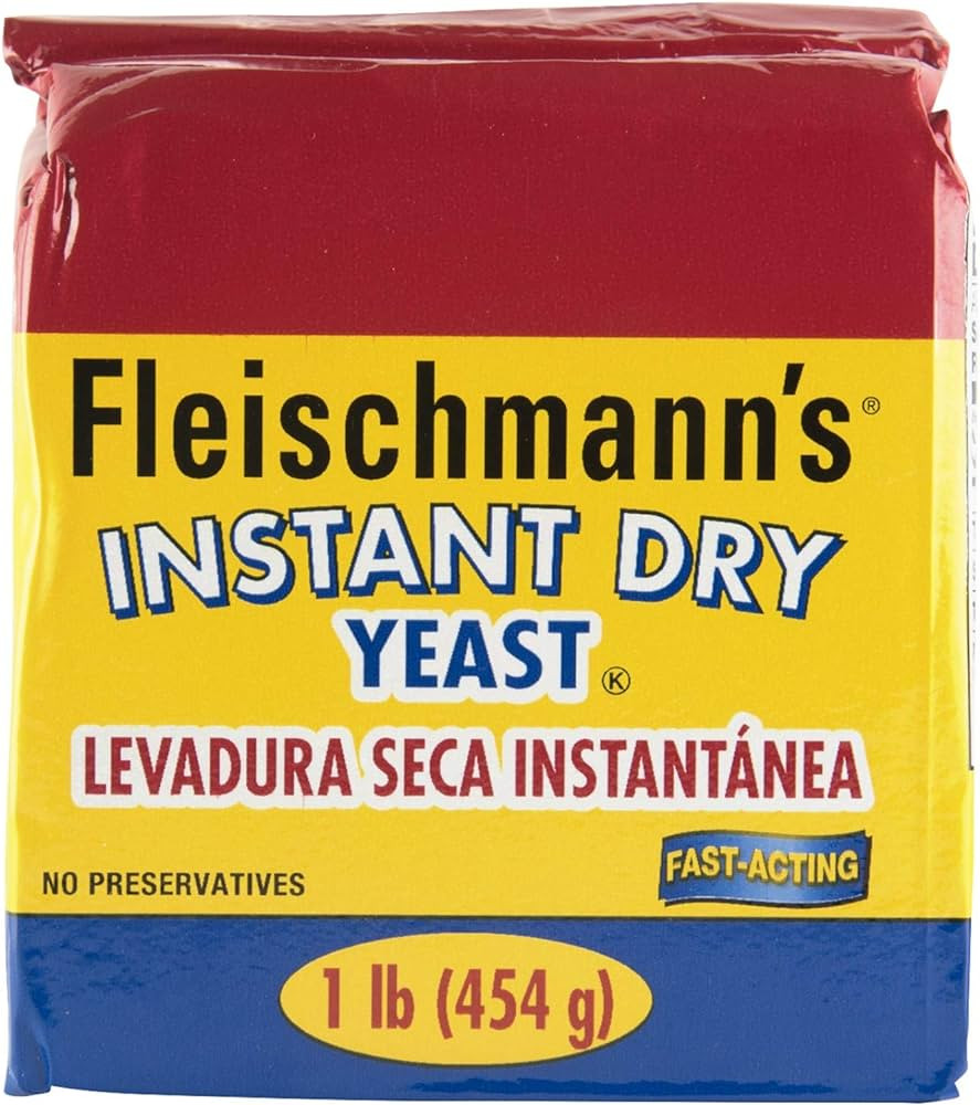 Fleischmann’s Yeast, Fleischmann’s Instant Dry Yeast, 16 Ounce - 1 Pack, Fast-Acting, Gluten ... | Amazon (US)