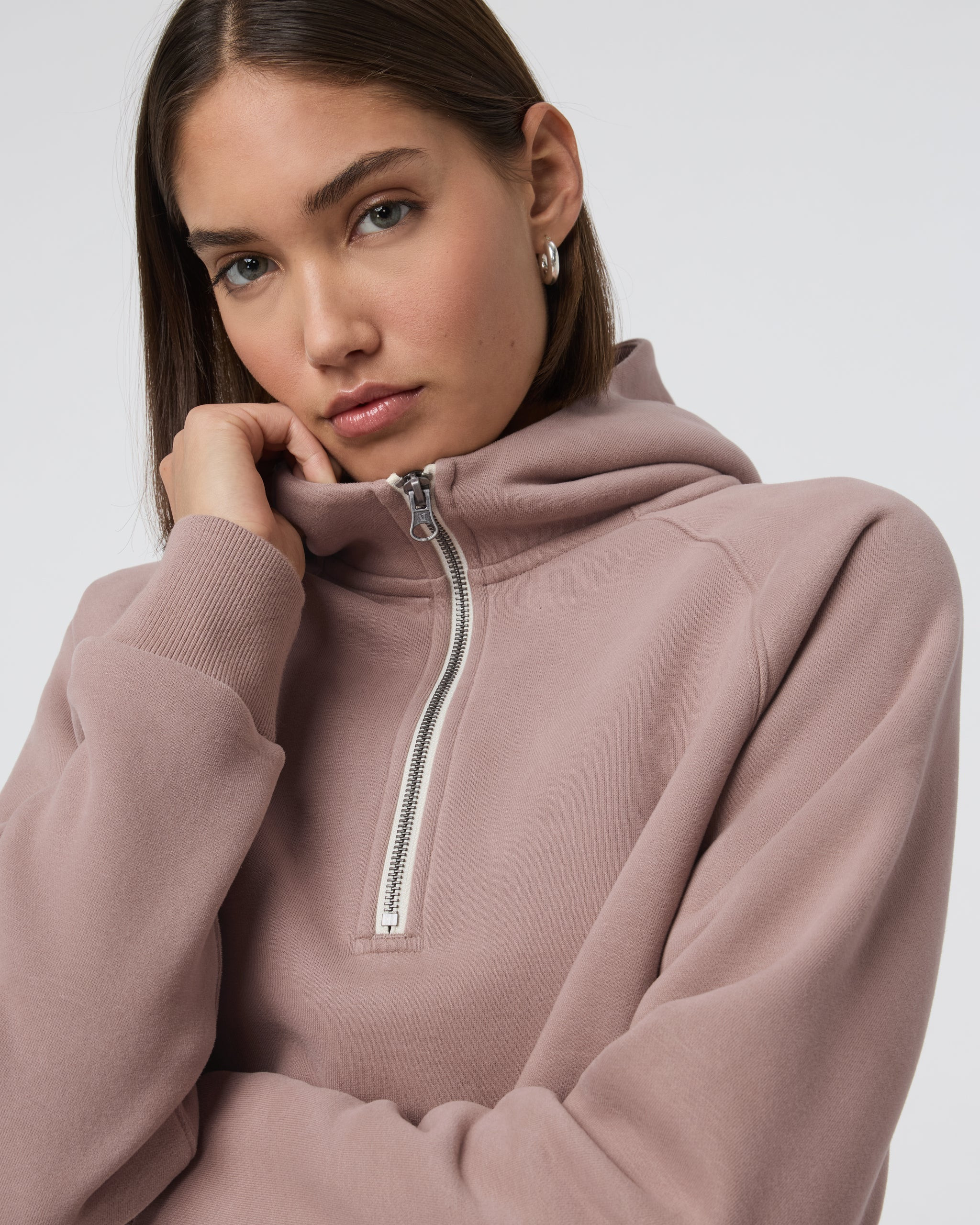 Restore Half Zip Hoodie | Washed Black Sweatshirt | Vuori | Vuori Clothing (US & Canada)