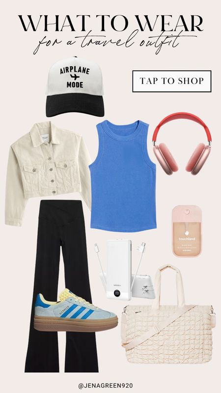Travel Outfit | Airport Outfit | Flare
Leggings | Travel Bag | Trucker Hat | Adidas Sneakers 

#LTKItBag #LTKStyleTip #LTKTravel