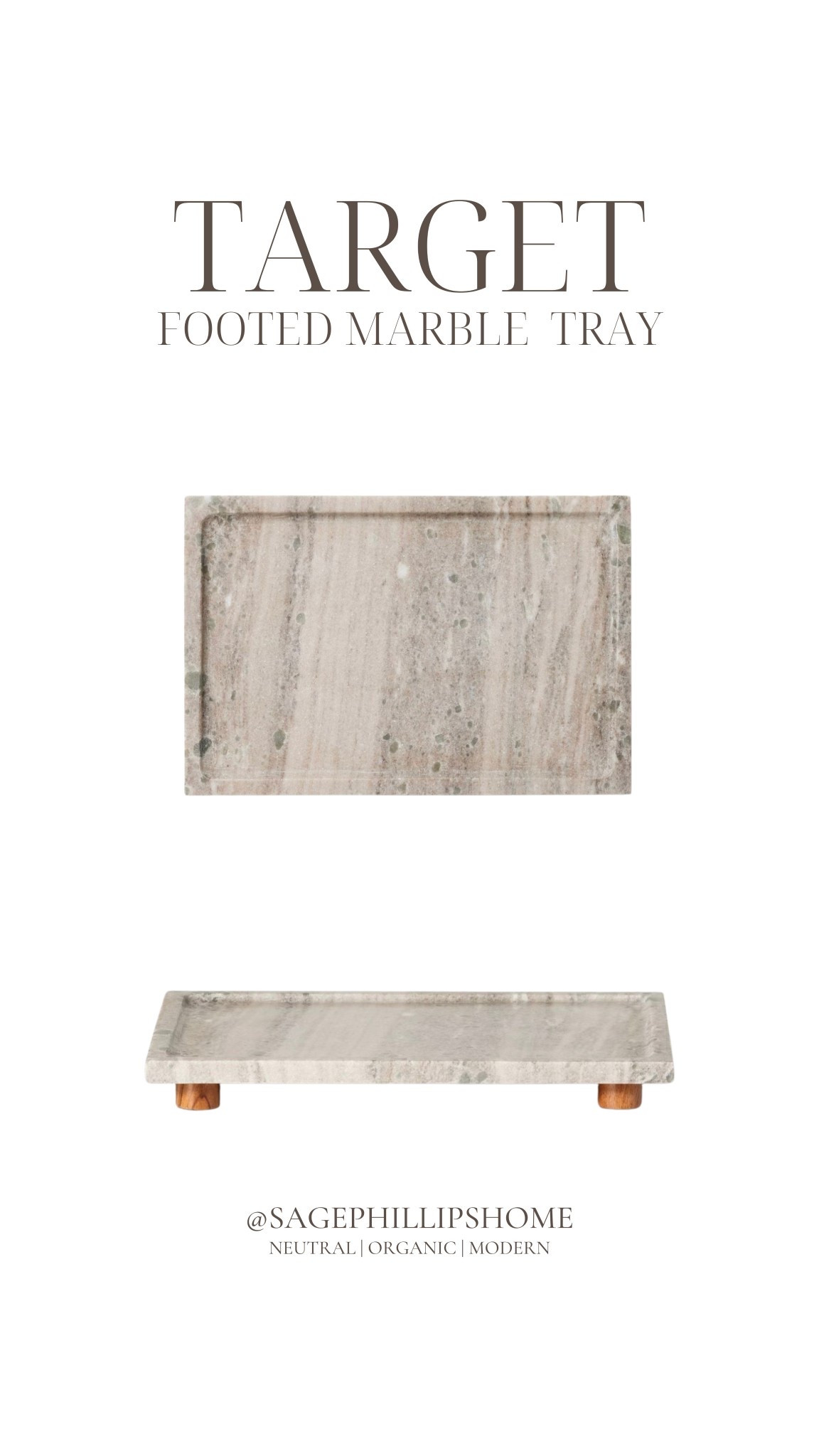 The veining is SO good. The weight. The little wood legs.

And the best part? It makes literally anything you put on it look intentional.
Soap bottles? Styled.
Candles + beads? Styled.
Even nothing? Still styled.

This is one of those quiet luxury pieces that just elevates the whole moment.

#LTKstyletip #LTKsale #LTKhome