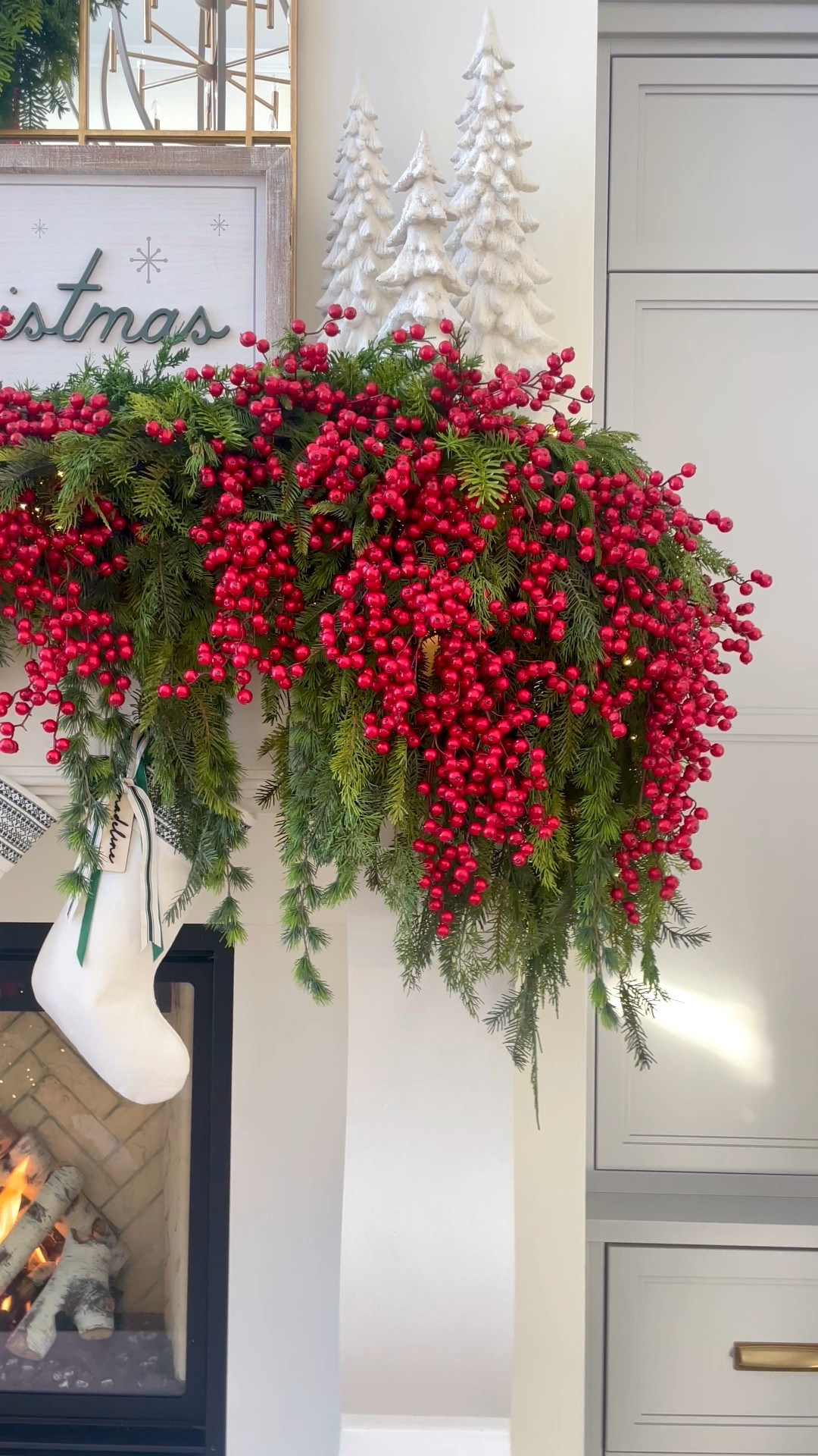 Beautiful and easy mantle for the season! 

#LTKHoliday #LTKHome #LTKSeasonal