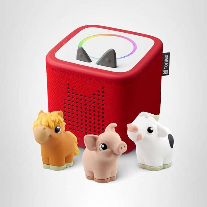 Toniebox 2 My First Farm Bundle for Kids 1+ with Soft and Squeezable Cow, Horse, and Pig - Sunset... | Amazon (US)