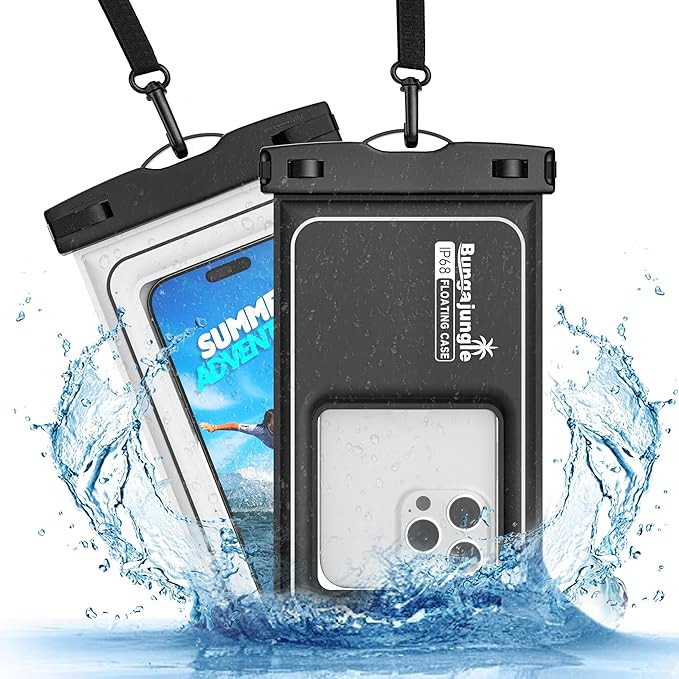 Waterproof Phone Pouch - 2 Pack IP68 Floating Waterproof Phone Case, Dry Bag Beach Cruise Essenti... | Amazon (US)