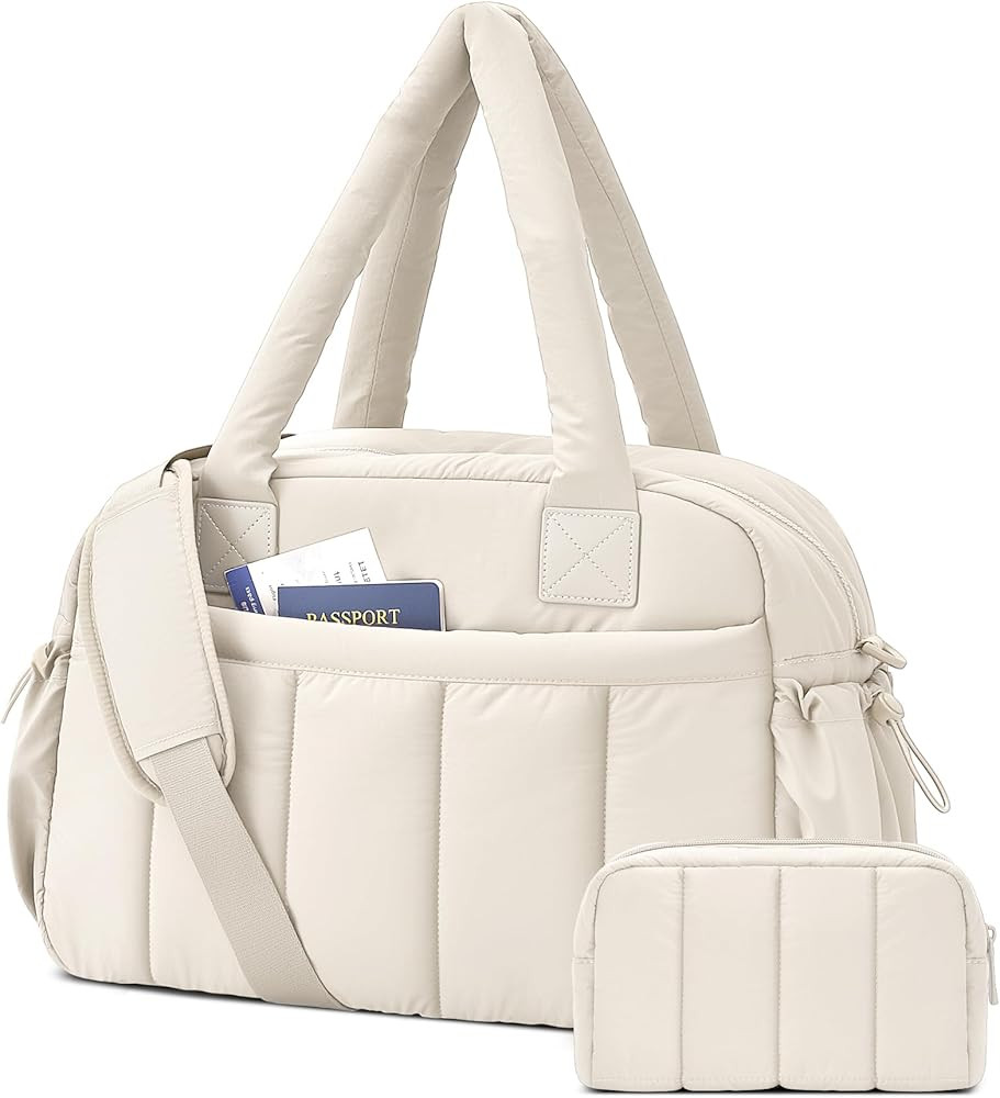 oscaurt Gym Bag for Women Lightweight Duffle Bag for Travel with Toiletry Pouch Water Resistant C... | Amazon (US)