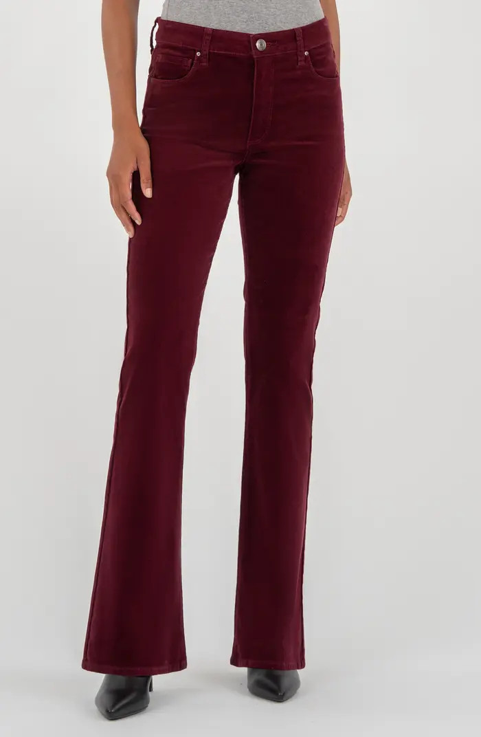 Ana Fab Ab High Waist Corduroy Flare Jeans | Nordstrom