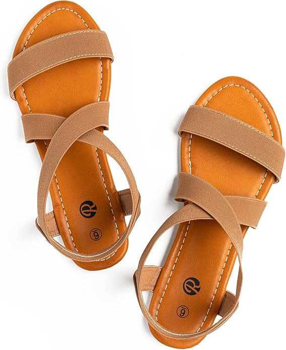 Rekayla Flat Elastic Sandals for Women | Amazon (US)