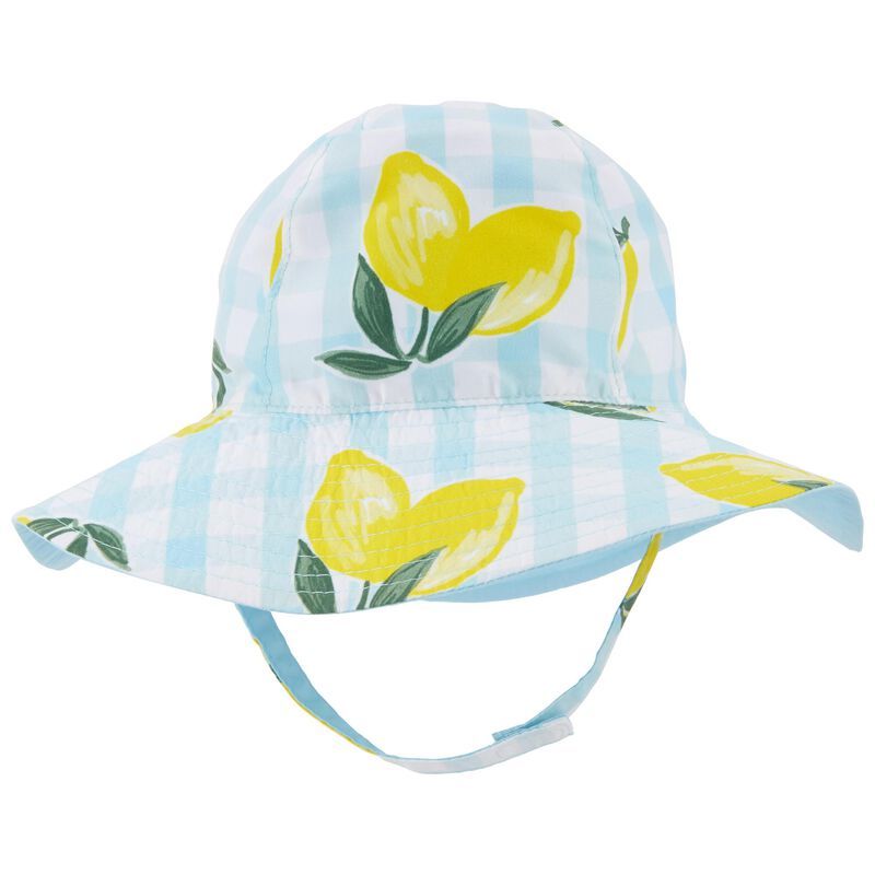 Baby Reversible Lemon Gingham Sun Hat | Carter's