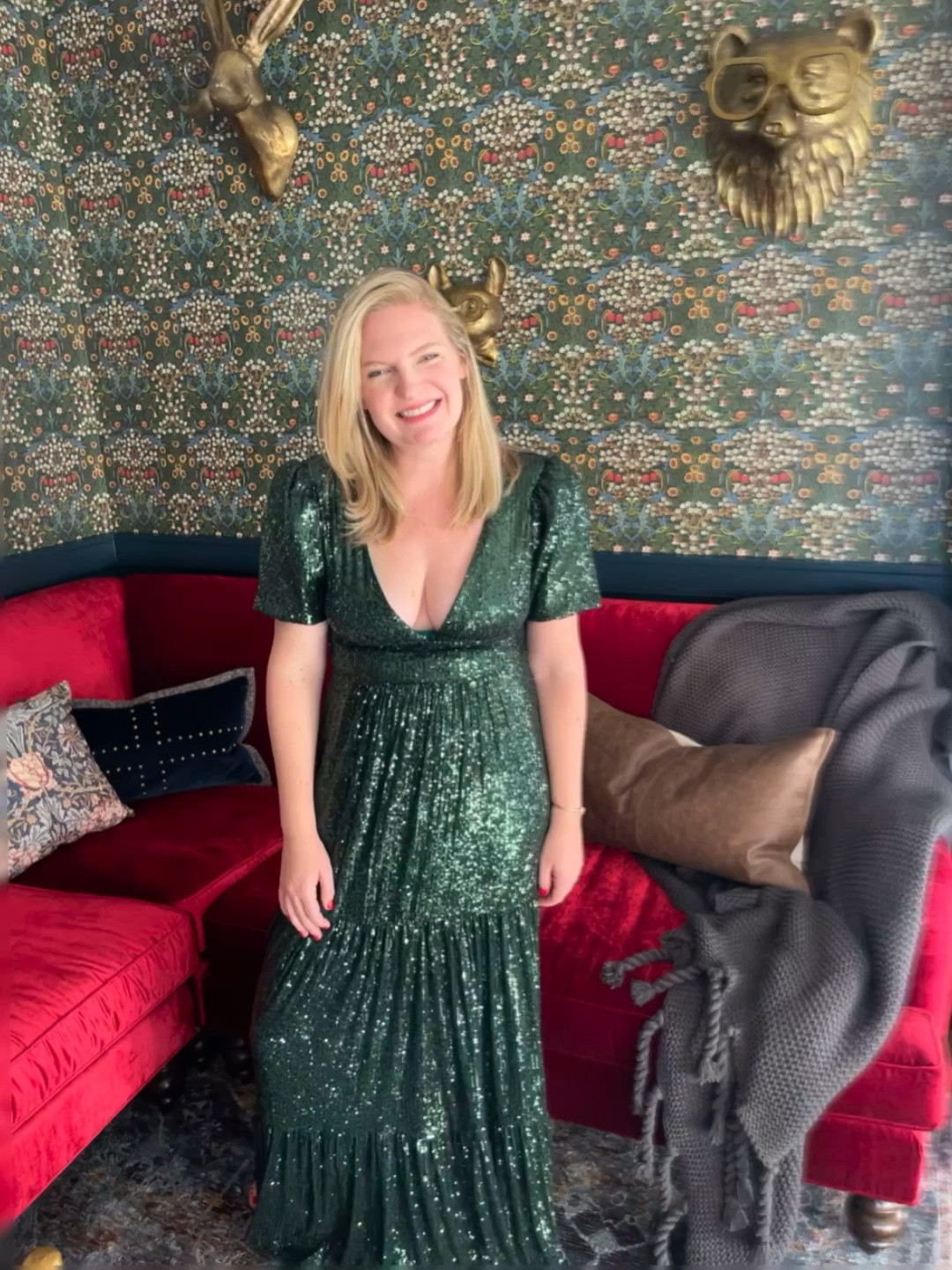 On Sale! This dress is marked down from $248 to $120! Available in emerald green and silver.

The green sequins are stunning - and this full length maxi dress is lined and has pockets. 

This dress is part of my friend Jenn Lake’s collaboration with Sail to Sable  :)



#LTKSaleAlert #LTKOver40