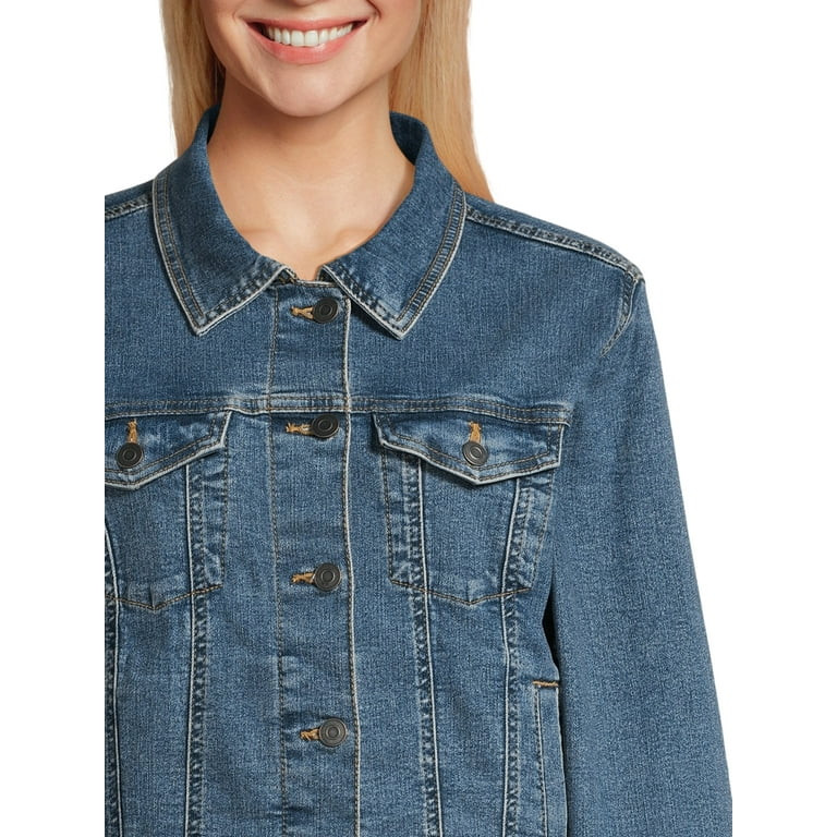 Time and Tru Women's Denim Jacket, Sizes XS-XXXL | Walmart (US)