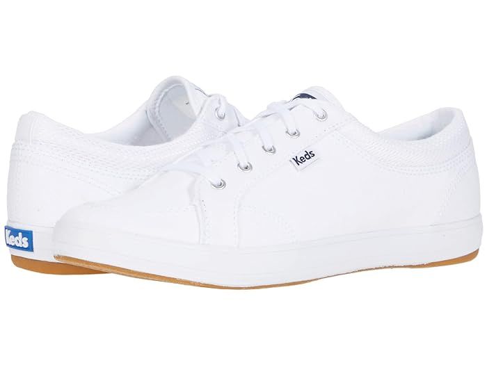 Keds Center Twill (White) Women's Shoes | Zappos