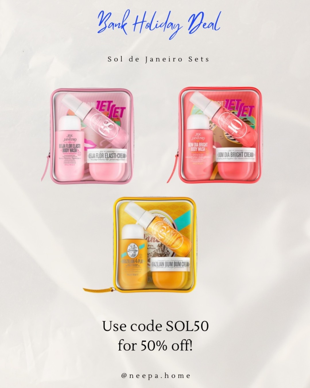 So the discount has expired 😭 but
I’m obsessed with the Sol de Janeiro gift sets and perfumes — they make the perfect gift and they’re now £20 on LookFantastic right now! Such a bargain, I honestly couldn’t believe it.
I know I said I wasn’t doing Black Friday shopping… but when I saw this offer I had to share 😂
I’ve gifted these for years and use them myself — they also make the cutest stocking fillers! ✨ use code SOL50 for the discount!

#LTKCyberWeek #LTKbeauty #LTKgiftguide