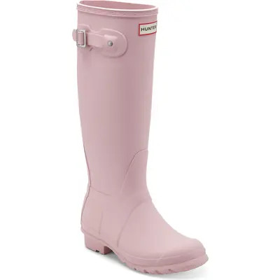 Hunter Original Tall'Rain Boot in Black Matte/Black at Nordstrom, Size 9 | Nordstrom
