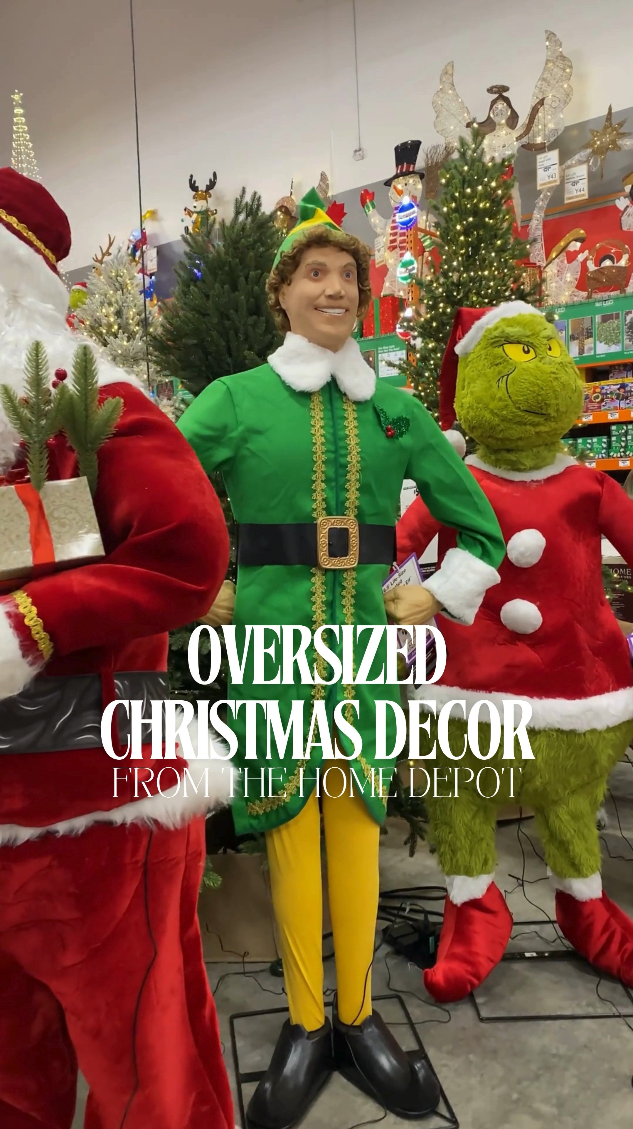 The Home Depot has so many fun oversized animatronics for Christmas Decor! 

#thehomedepotpartner #thehomedepot @homedepot Christmas tree / ornament / buddy the elf / Santa / holiday decor / holiday / Christmas decor / Christmas decorations / nutcracker / reindeer 

#LTKSeasonal #LTKHome #LTKFamily