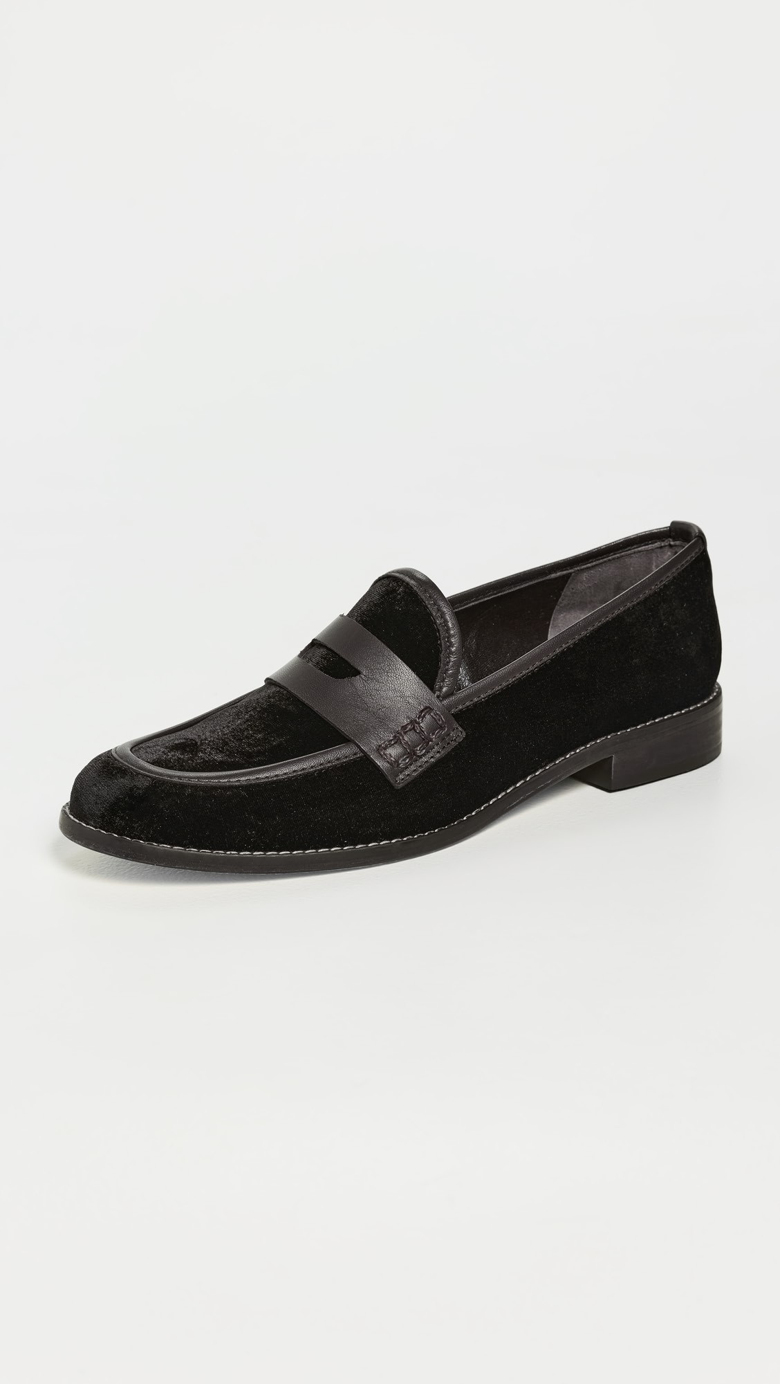 Camila Chocolate Velvet Loafers | Shopbop