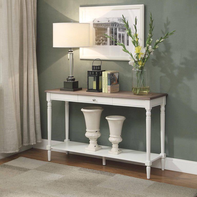 Convenience Concepts French Country Console Table with Drawer and Shelf | Walmart (US)