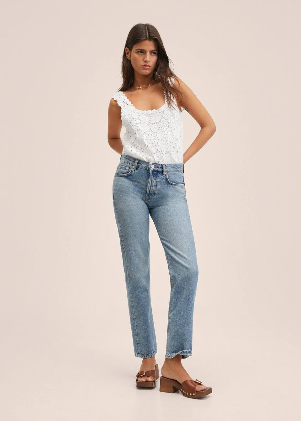 Openwork knit top | MANGO (US)