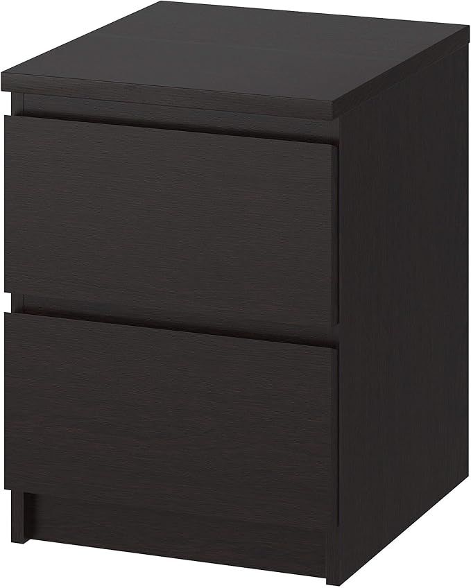 IKEA Malm 2-Drawer Chest, Black-Brown | Amazon (US)