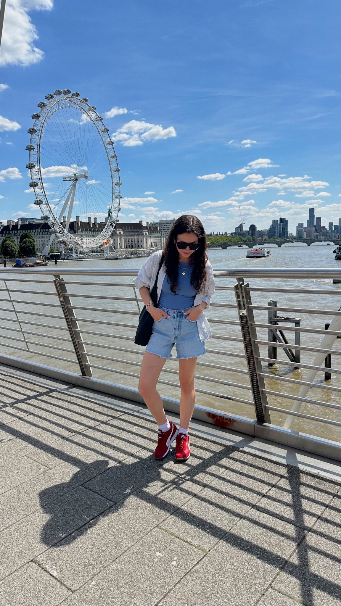 exploring, site seeing, ending with afternoon tea sounds like a good day to me 

shorts, Abercrombie, denim shorts, denim, sneakers, puma sneakers, free people tank, free people, free people top, beaded necklace, casual summer outfit, travel style, London outfit, black sunglasses, affordable fashion 

#LTKFindsUnder100 #LTKTravel #LTKFindsUnder50