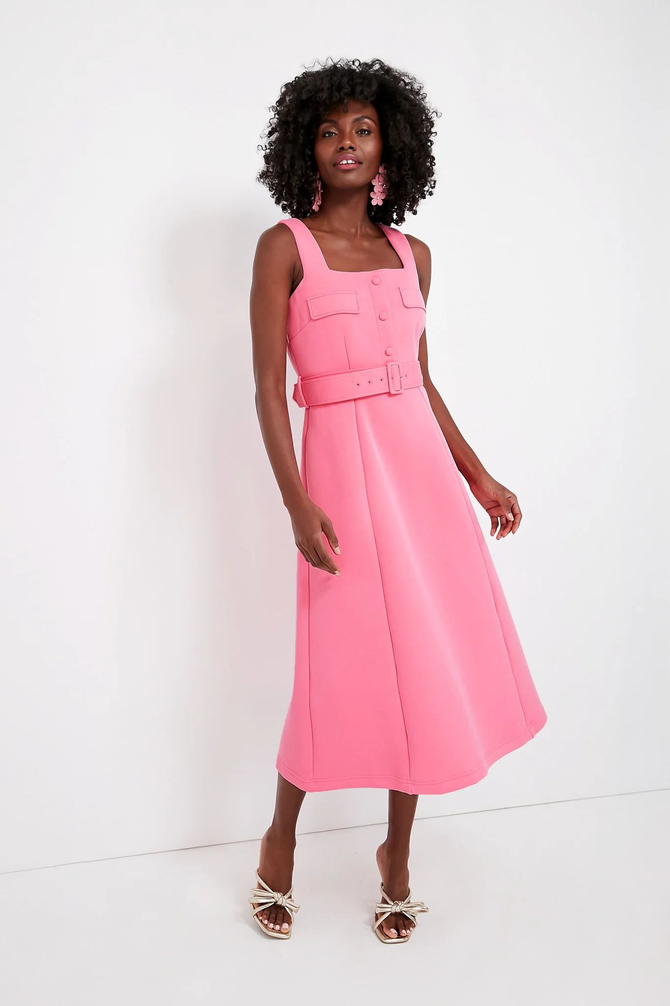 Peony Pink Neoprene Elle Dress | Tuckernuck (US)