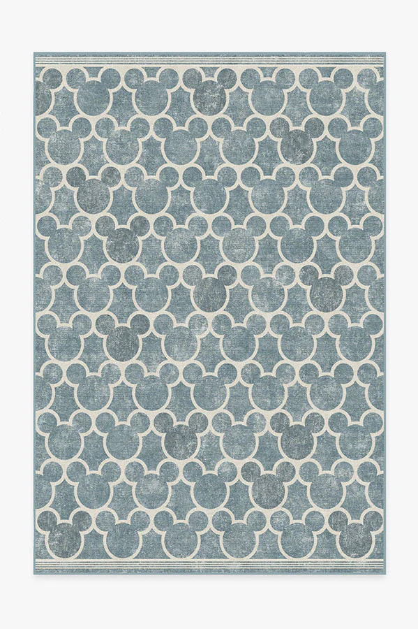 Mickey Trellis Slate Rug | Ruggable
