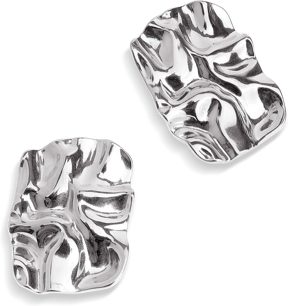 JeanBeau Gold Statement Geometric Dangle Drop Earrings for Women Girls Chunky Trendy Knot Stud Lo... | Amazon (US)