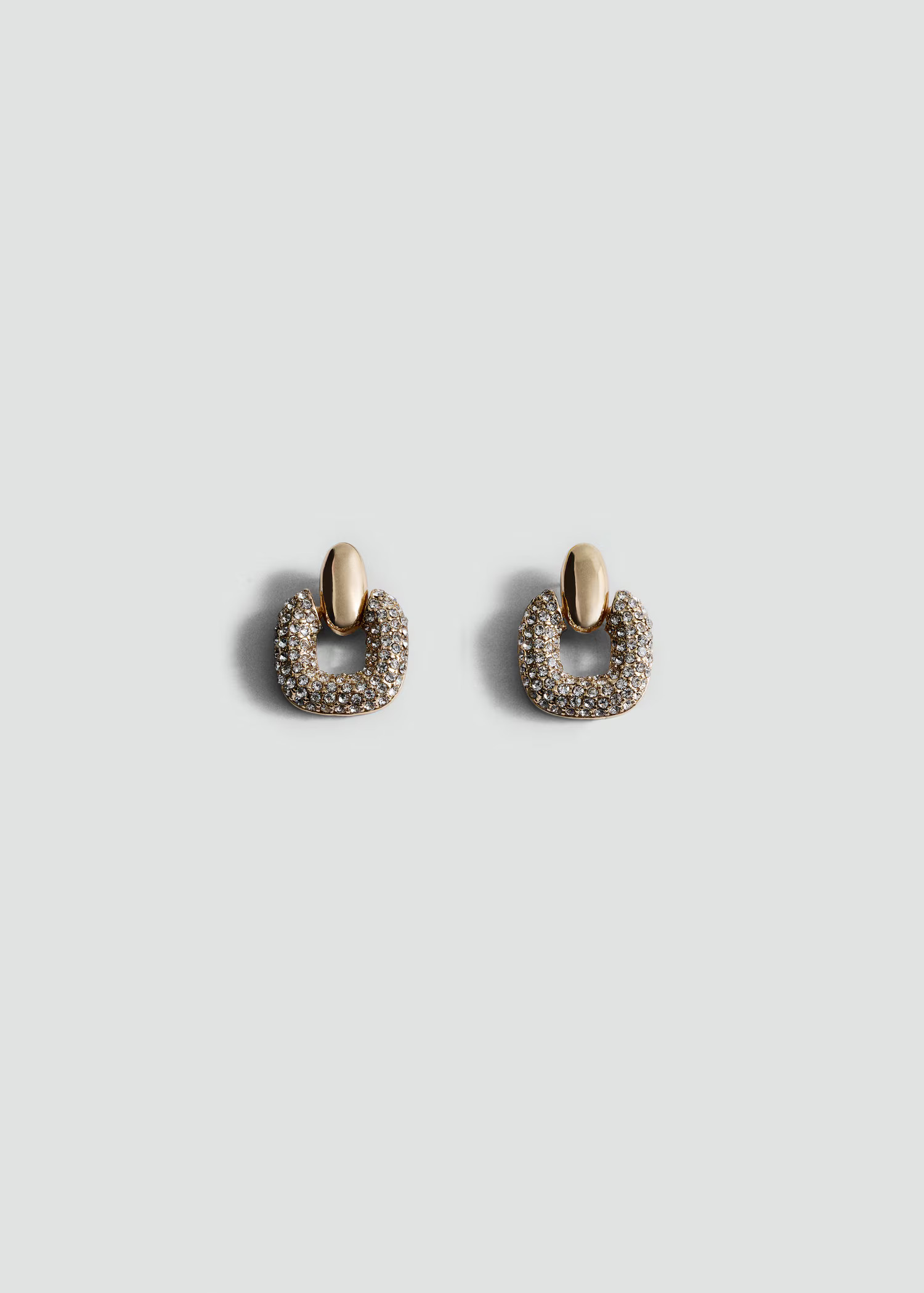 Geometric crystal earrings - Women | MANGO United Kingdom | MANGO (UK)