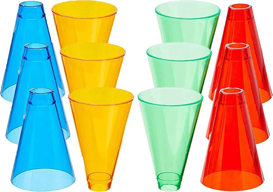 Rehabilitation Advantage Stacking Hand Replacement Cones, Set of 12, Multicolor | Amazon (US)