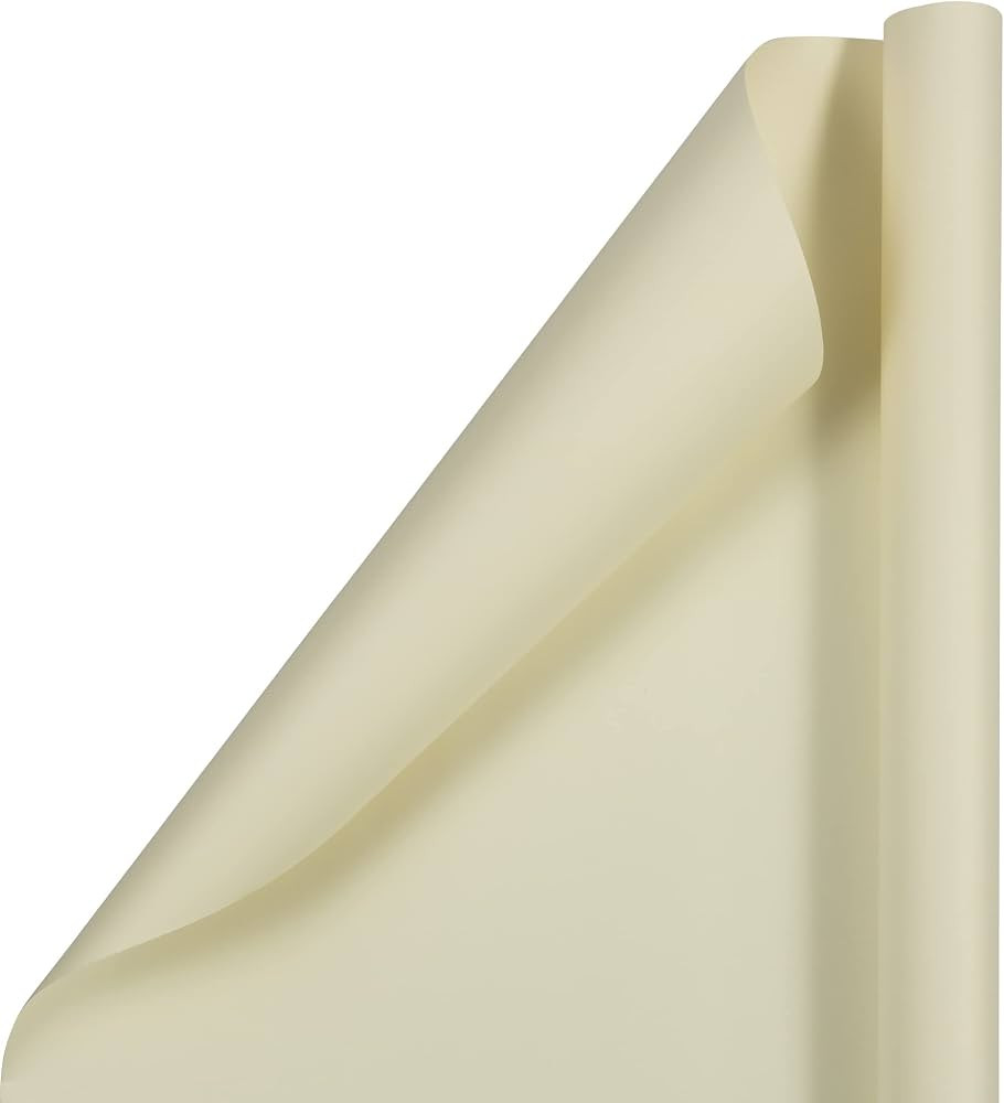 JAM Paper Gift Wrap - Matte Wrapping Paper - 25 Sq Ft (30 in x 10 Ft) - Matte Ivory - Roll Sold Indi | Amazon (US)