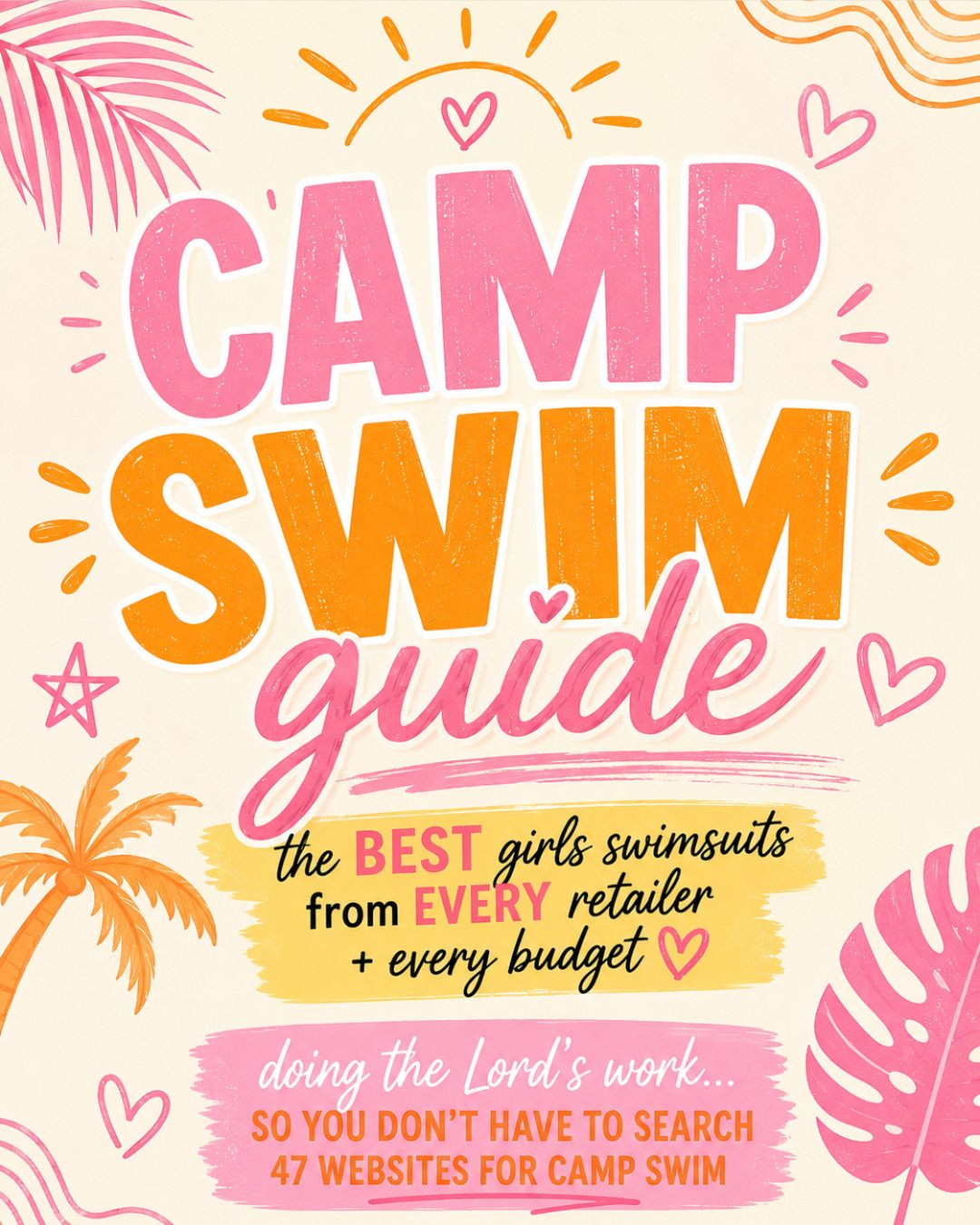 f you’ve been personally having panic attacks trying to find cute camp swimsuits in girls sizes… SAME 😭

So I did the digging for you.

I rounded up:☀️ Every retailer☀️ Every price point☀️ Trendy styles☀️ Modest options☀️ Tween-approved picks☀️ Expensive versions + budget finds

Because somehow camp requires approximately 742 swimsuits 😅

Whether you’re shopping at Walmart or splurging at Bloomies, this post has the BEST girls swim finds all in one place 🤍

Save this before the good sizes disappear!!

And share with other camp moms who are also struggling!


#sleepawaycamp #campgear #campmom #ltkkids #savvyshopper 

 