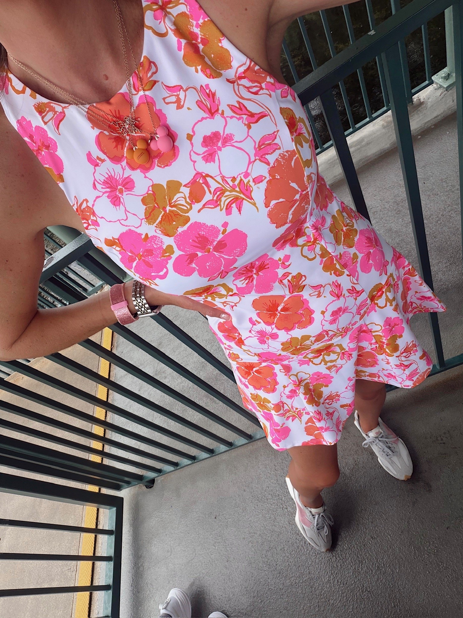 Disney world ootd! In a small dress, necklaces, sneakers and Etsy ears. -fits tts.

#LTKootd #LTKmomlife #LTKTravel