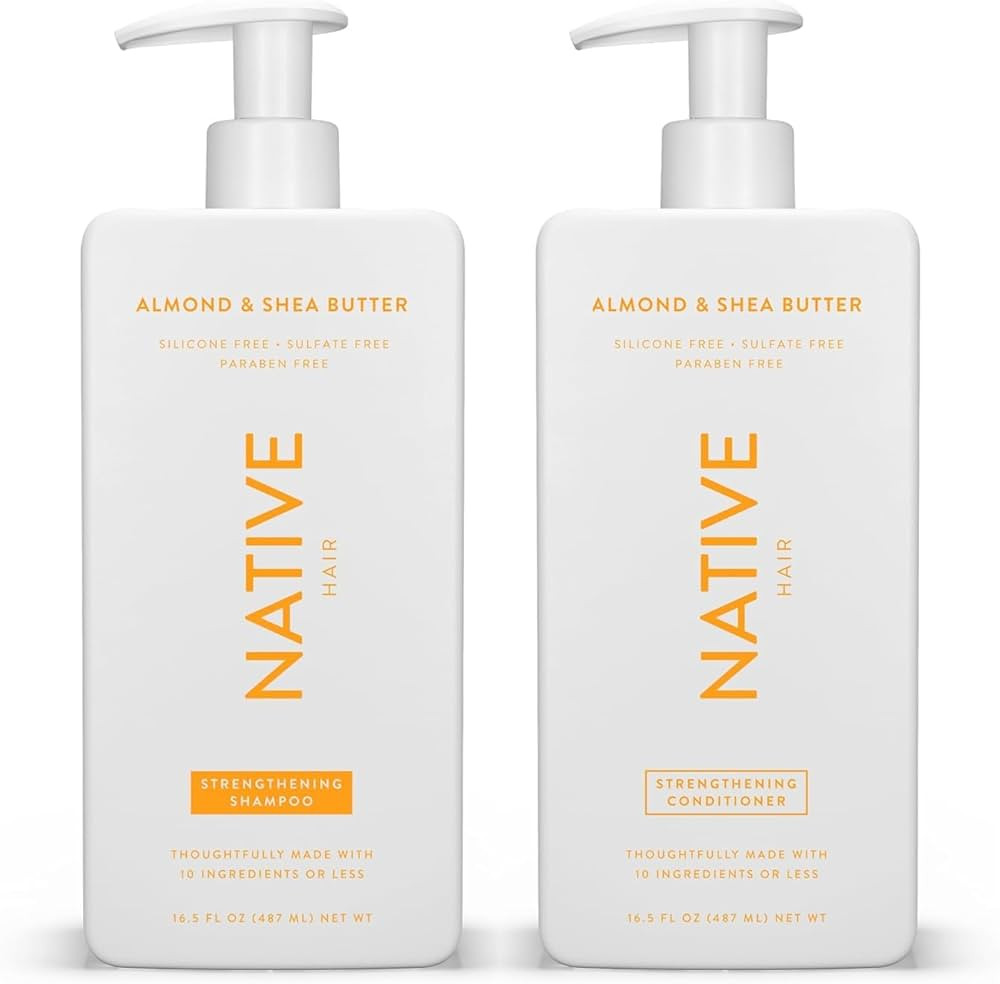 Native Shampoo and Conditioner Almond & Shea Butter - All Hair Type Color & Treated From Fine to ... | Amazon (US)