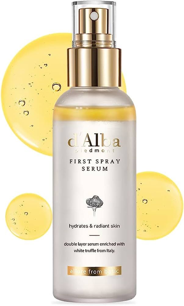 d'Alba Italian White Truffle First Spray Serum, Vegan Skincare, Hydrating Facial Mist with White ... | Amazon (US)