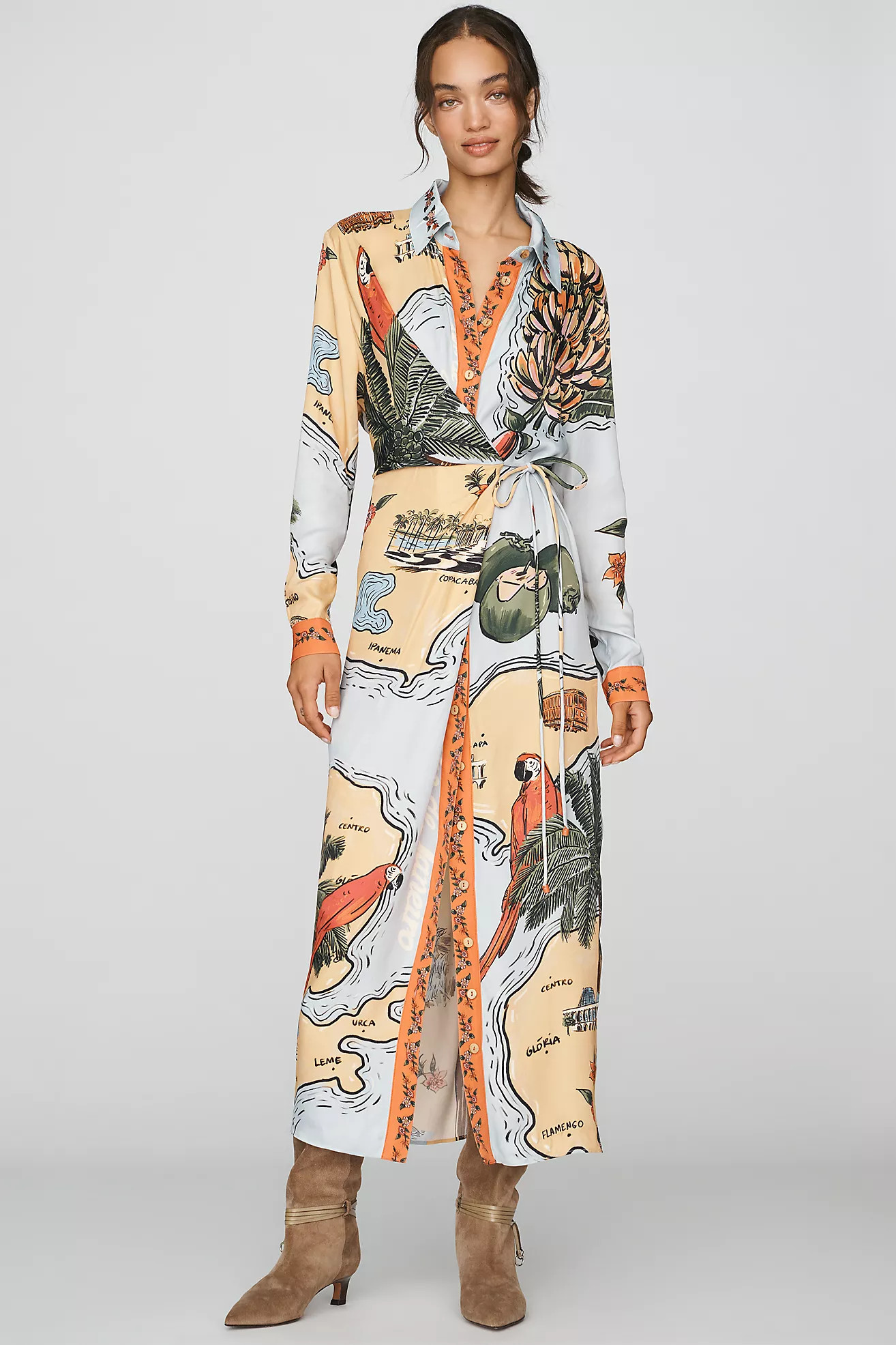 Farm Rio Beaches Shirtdress | Anthropologie (US)