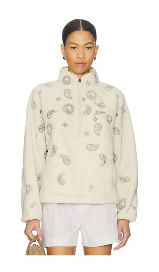 Blair Fleece Pullover in Beige | Revolve Clothing (Global)
