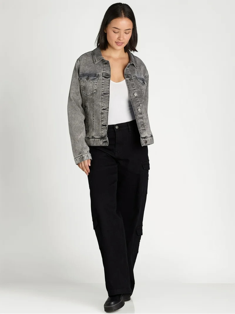 Time and Tru Women's and Women's Plus Denim Jacket, Sizes XS-4X | Walmart (US)