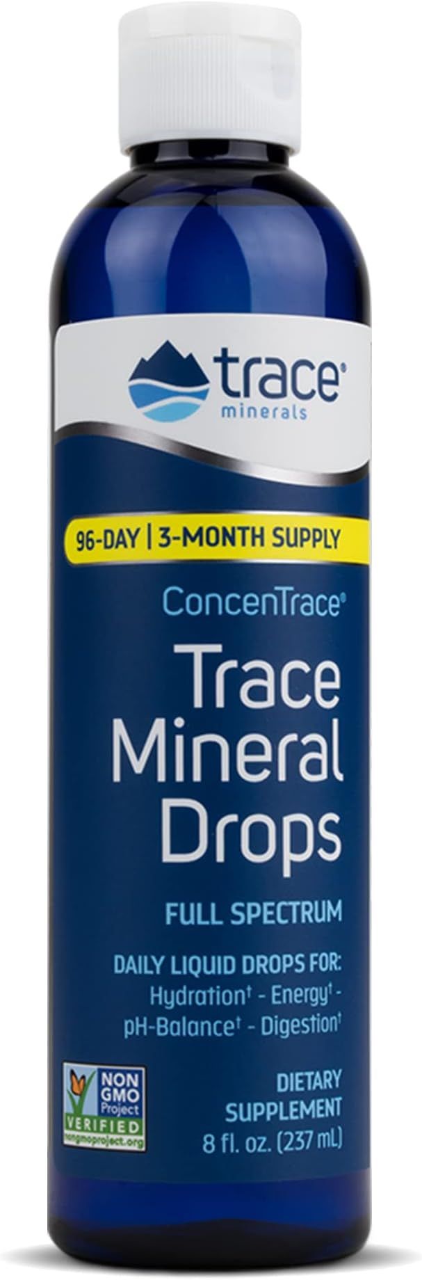 Trace Minerals ConcenTrace Drops | Full Spectrum Minerals | Ionic Liquid Magnesium, Chloride, Pot... | Amazon (US)