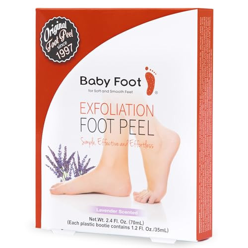 Baby Foot Original Exfoliation Foot Peel - For Rough Cracked, Dry Feet, Dead Skin Removal - Foot Peeling Mask for Baby Soft Feet - Spa Experience at Home & Gift Ideas - Lavender Scented | Amazon (US)