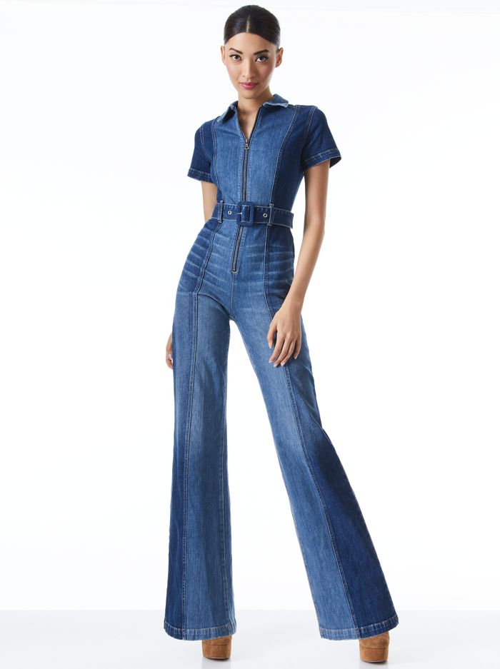 GORGEOUS WIDE LEG BELTED JUMPSUIT | Alice + Olivia