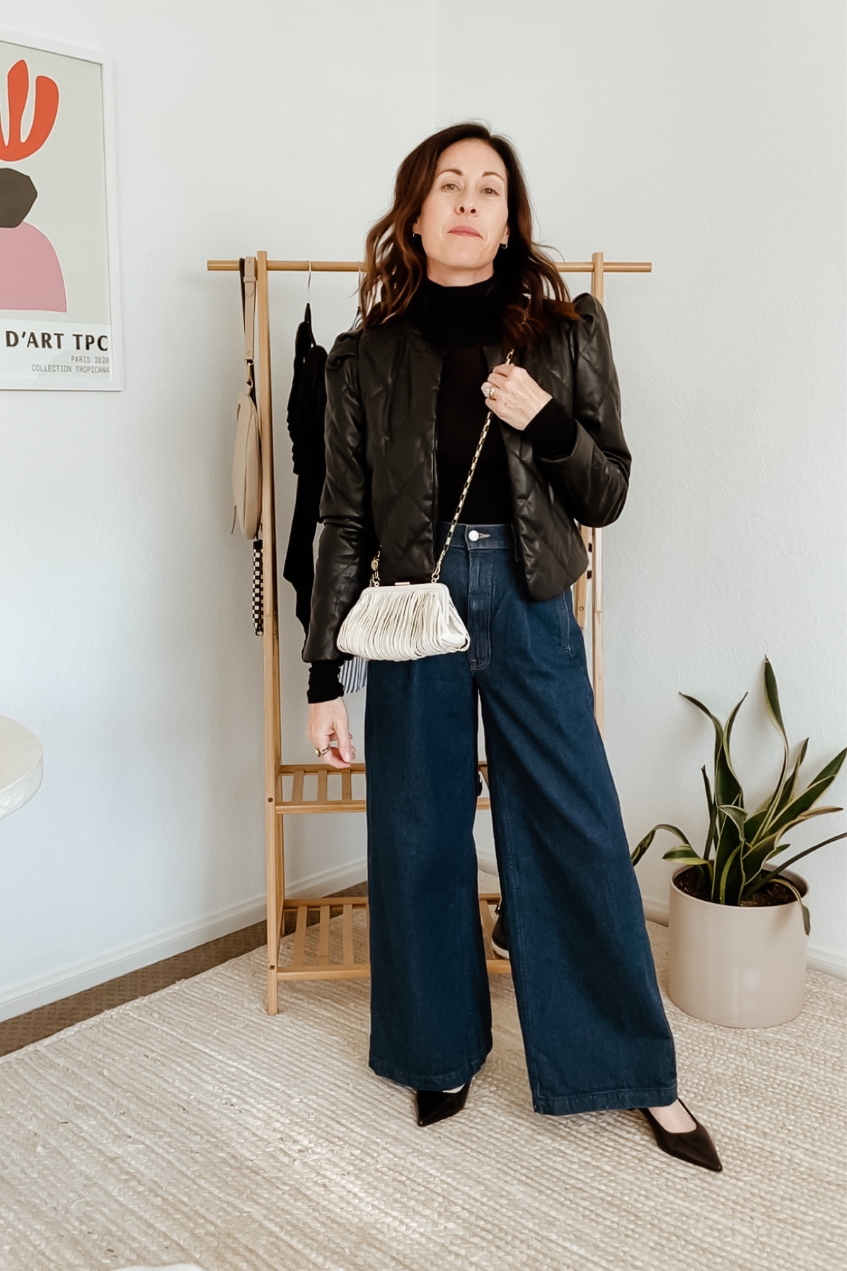 Styling Snacks by
Mother Wide leg jeans - true to size 
#dateoutfit 

#LTKstyletip #LTKsalealert #LTKSeasonal