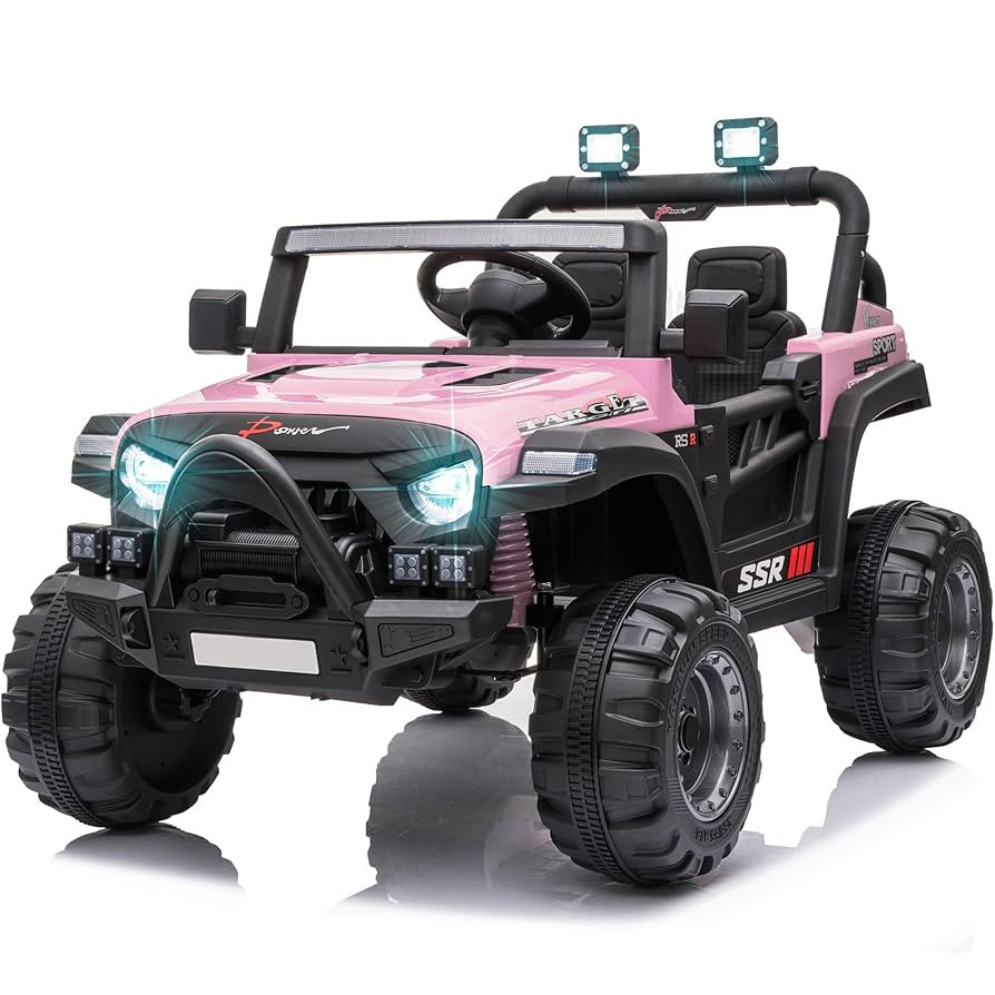 VOLTZ TOYS 12V Truck Ride-On Car Toy for Kids with Angry Face Grill, LED Lights, 2.4G Remote Cont... | Amazon (CA)