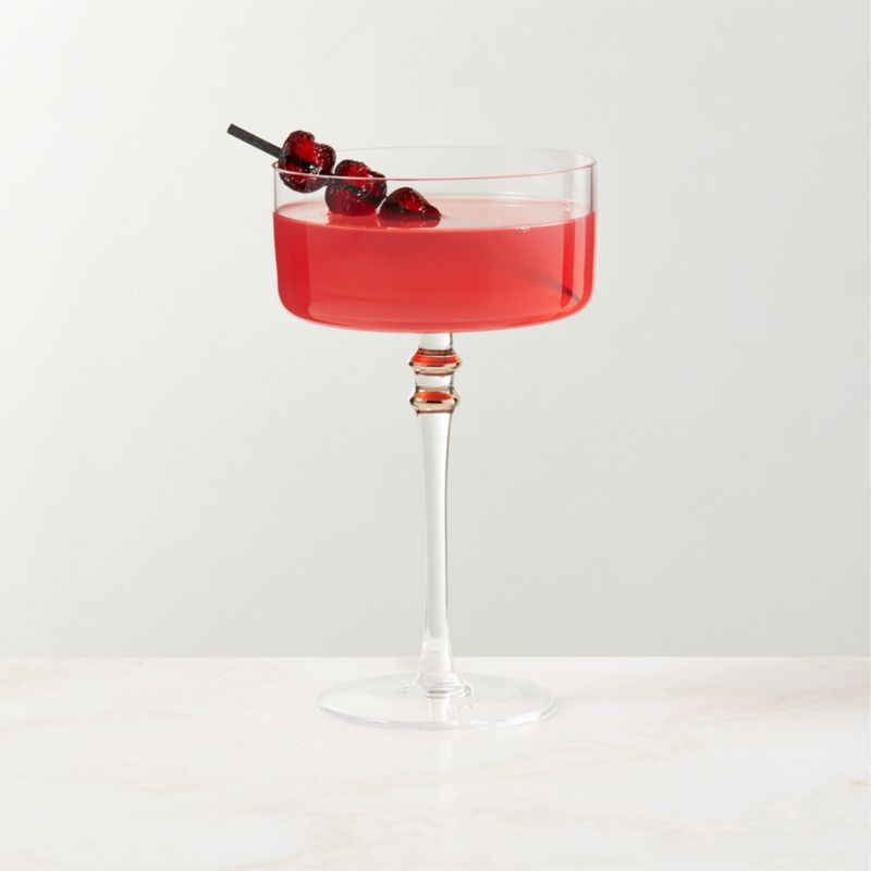 Olivia Clear Coupe Glass | CB2 | CB2