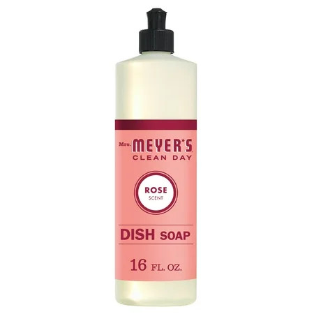 Mrs. Meyer’s Clean Day Liquid Dish Soap, Rose Scent, 16 Ounce Bottle | Walmart (US)