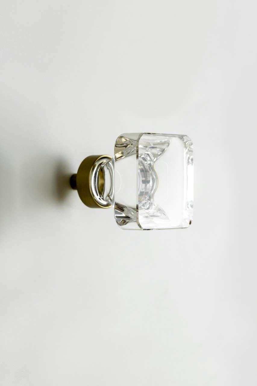 Amerock Glacio Cabinet Knob | 1-3/8 in (35 mm) Length | Clear/Golden Champagne | Amazon (US)