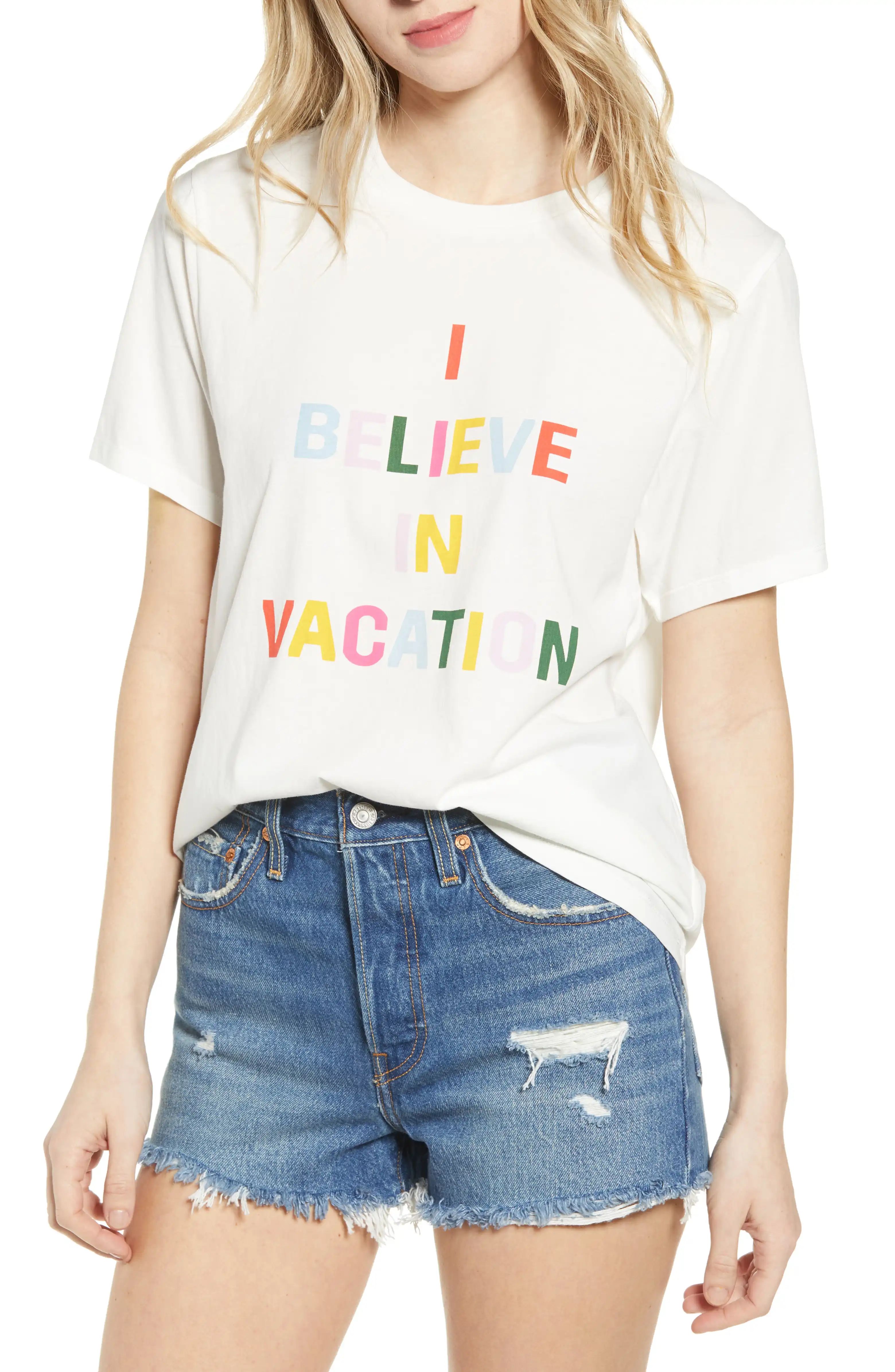 I Believe in Vacation Classic TeeBAN.DO | Nordstrom