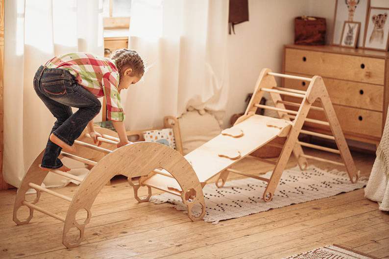 Set of 3 Items: Foldable Triangle  Arch  Ramp With Slide | Etsy | Etsy (US)