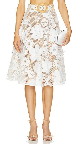 Emerie Skirt in White | Revolve Clothing (Global)