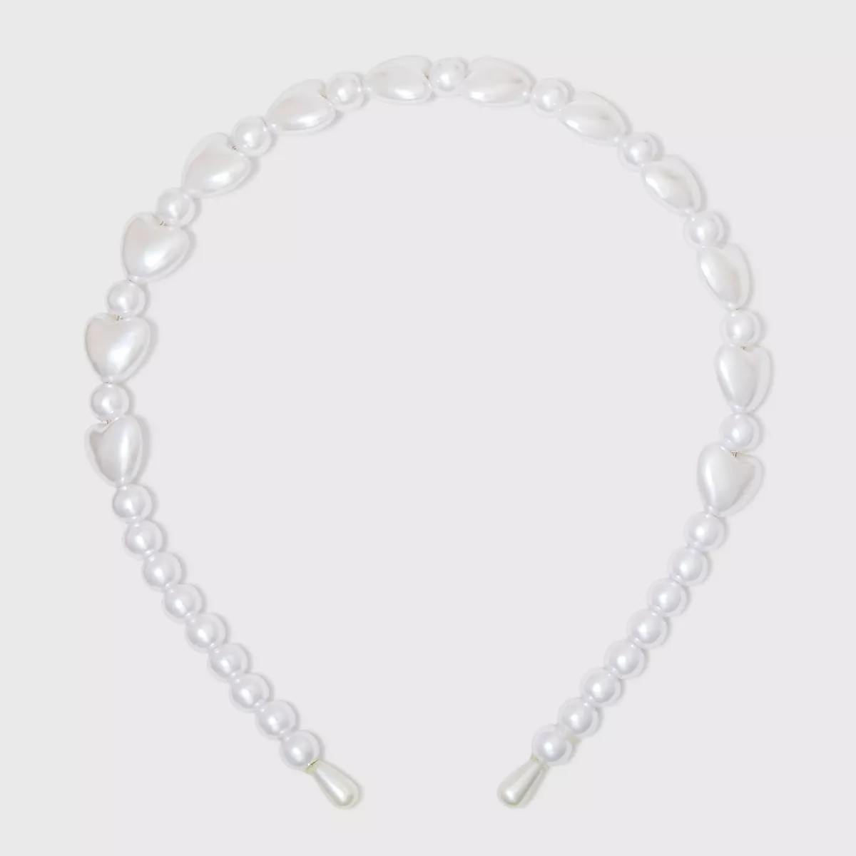 Beaded Heart Headband - A New Day™ Ivory | Target